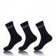 Lot de 3 paires de chaussettes coton homme Kappa Noir