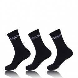 Lot de 3 paires de chaussettes coton homme Kappa Noir