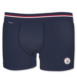Boxer Coton Homme Mister Marcel Uni Bleu