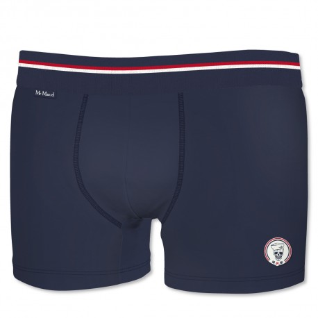 Boxer Coton Homme Mister Marcel Uni Bleu
