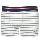 Boxer Coton Homme Mister Marcel Rayé Blanc