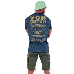 T-shirt col rond regular fit homme en coton Tour