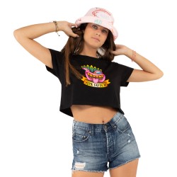 Crop top Tie and Dye femme en coton Tika