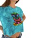 Crop top Tie and Dye femme en coton Tika