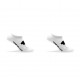 Lot de 2 paires de tiges courtes uni
