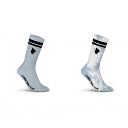 Lot de 2 paires de tennis uni et Tie and Dye