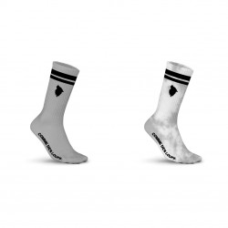 Lot de 2 paires de tennis uni et Tie and Dye