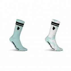 Lot de 2 paires de tennis uni et Tie and Dye