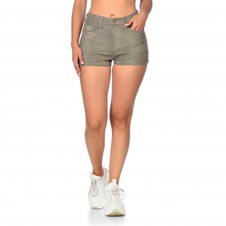 Short court femme 5 poches effet Daim Victoria