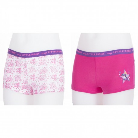 My Little Pony Lot De 2 Boxers Fillette Fushia