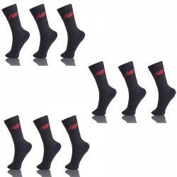 Lot de 9 paires de chaussettes grises NEWBALANCE