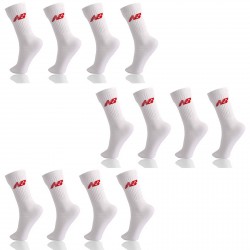 Lot de 12 paires de chaussettes blanches NEWBALANCE