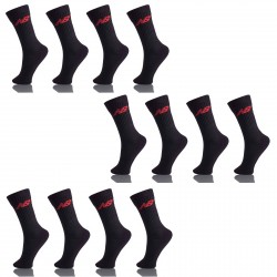 Lot de 12 paires de chaussettes noires NEWBALANCE