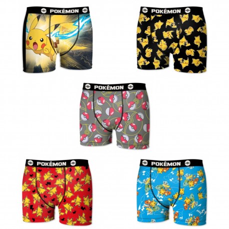 Lot de 5 boxers enfant POKEMON