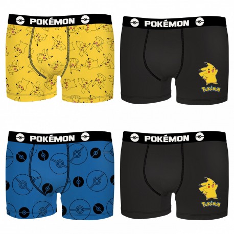 Lot de 4 boxers COTON enfant POKEMON