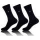 Lot de 3 paires de chaussette homme logo Pierre Cardin Noir