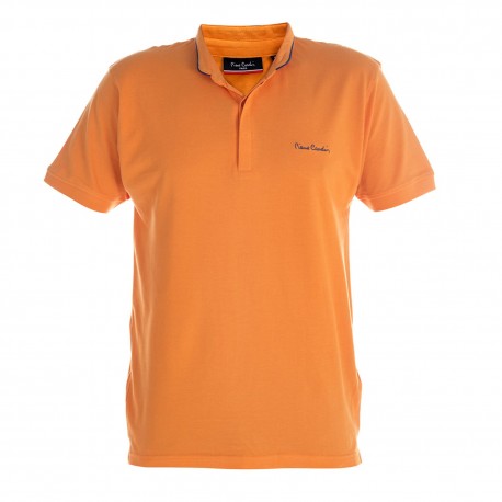 Polo Pierre Cardin Col Mao Orange