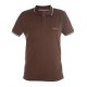 Polo Pierre Cardin Marron Liseret Blanc