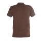 Polo Pierre Cardin Marron Liseret Blanc