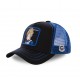 Casquette Capslab Dragon Ball Z Vegeta Saiyan Noir Filet Bleu