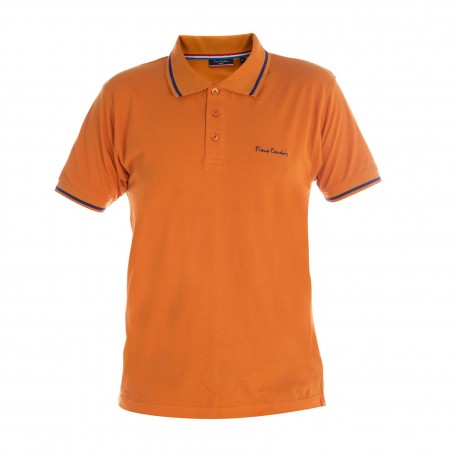 Polo Pierre Cardin Orange Col Liseret Marine