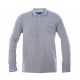 Polo Homme Uni Gris Chiné PIERRE CARDIN