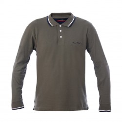 Polo Homme Uni Kaki PIERRE CARDIN