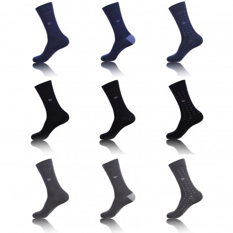 Lot de 9 Chaussettes Homme Pierre Cardin