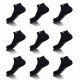Lot de 9 Chaussettes Tige Court Homme Pierre Cardin Noires