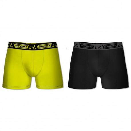 Boxers Homme X2 En Microfibre Soft Touch, Rx Sport