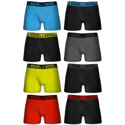 Lot de 8 boxers homme RX SPORT Soft Touch Mutlicolore