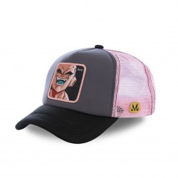 Casquette Mousse Capslab Dragon Ball Z Mâjin Buu Gris et Rose