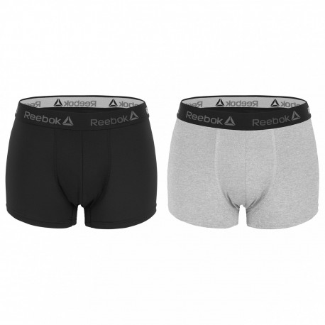 Lot de 2 Boxers Homme Reebok Basic Noir/Gris