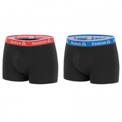 Lot de 2 Boxers Homme Reebok Black Rouge/Bleu