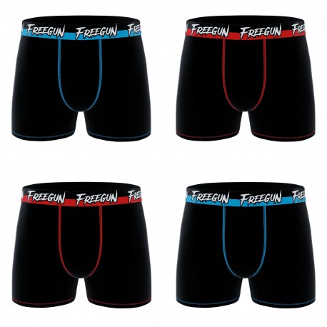 Lot de 4 boxers en coton homme Freegun
