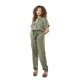 Combinaison pantalon femme effet denim  léger Jean