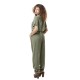 Combinaison pantalon femme effet denim  léger Jean