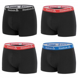 Lot N4 De 4 Boxers Coton Homme Reebok Multicolore