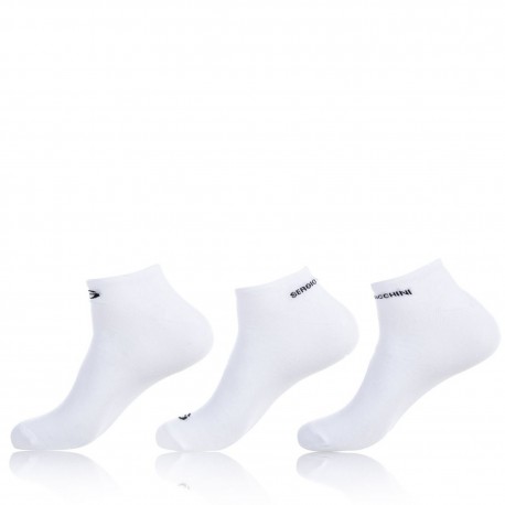 Lot de 3 paires de chaussettes Homme Lowcut Tacchini Blanches