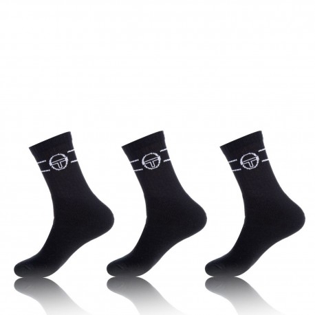 Lot de 3 paires de chaussettes Homme Tennis Tacchini Noires