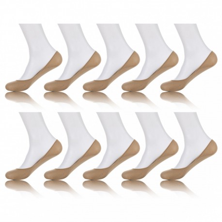 Lot de 10 paires de protège-pieds en mousse Beige