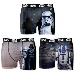 Starwars Lot De 3 Boxers Garçon