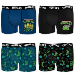 Lot de 4 boxers coton Garçon FREEGUN Tortues Ninja