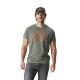 T-shirt homme col rond stretch avec imprimé Aki