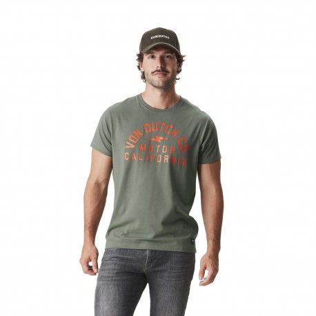 T-shirt homme col rond stretch avec imprimé Aki