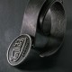 Ceinture vintage 4cm en cuir boucle amovible par pressions Artist