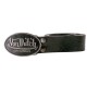 Ceinture vintage 4cm en cuir boucle amovible par pressions Artist