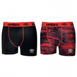 Lot De 2 Boxers Homme Umbro Microfibre