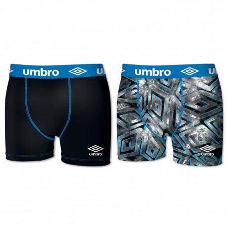 Lot De 2 Boxers Homme Umbro Microfibre