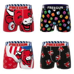 Lot de 4 boxers homme en coton la Vache qui Rit